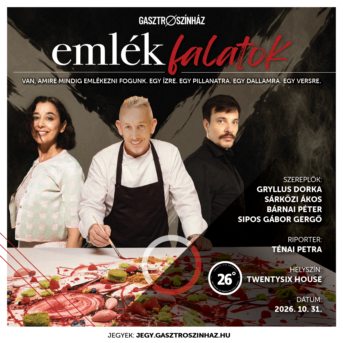 EMLÉKFALATOK – Gryllus Dorka, Sárközi Ákos, Sipos Gábor Gergő – OKTÓBER 31.